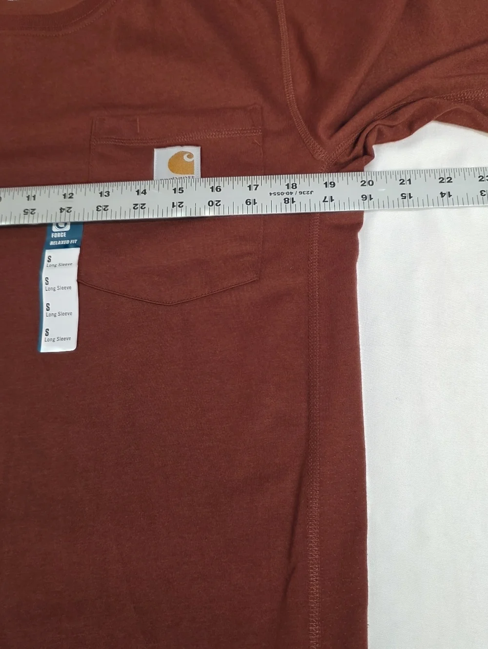Carhartt Bundle Of 2 Men Small  Long Sleeve Pocket Tees Henley And Crewneck